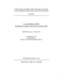 Lageberichte rheinischer Gestapostellen